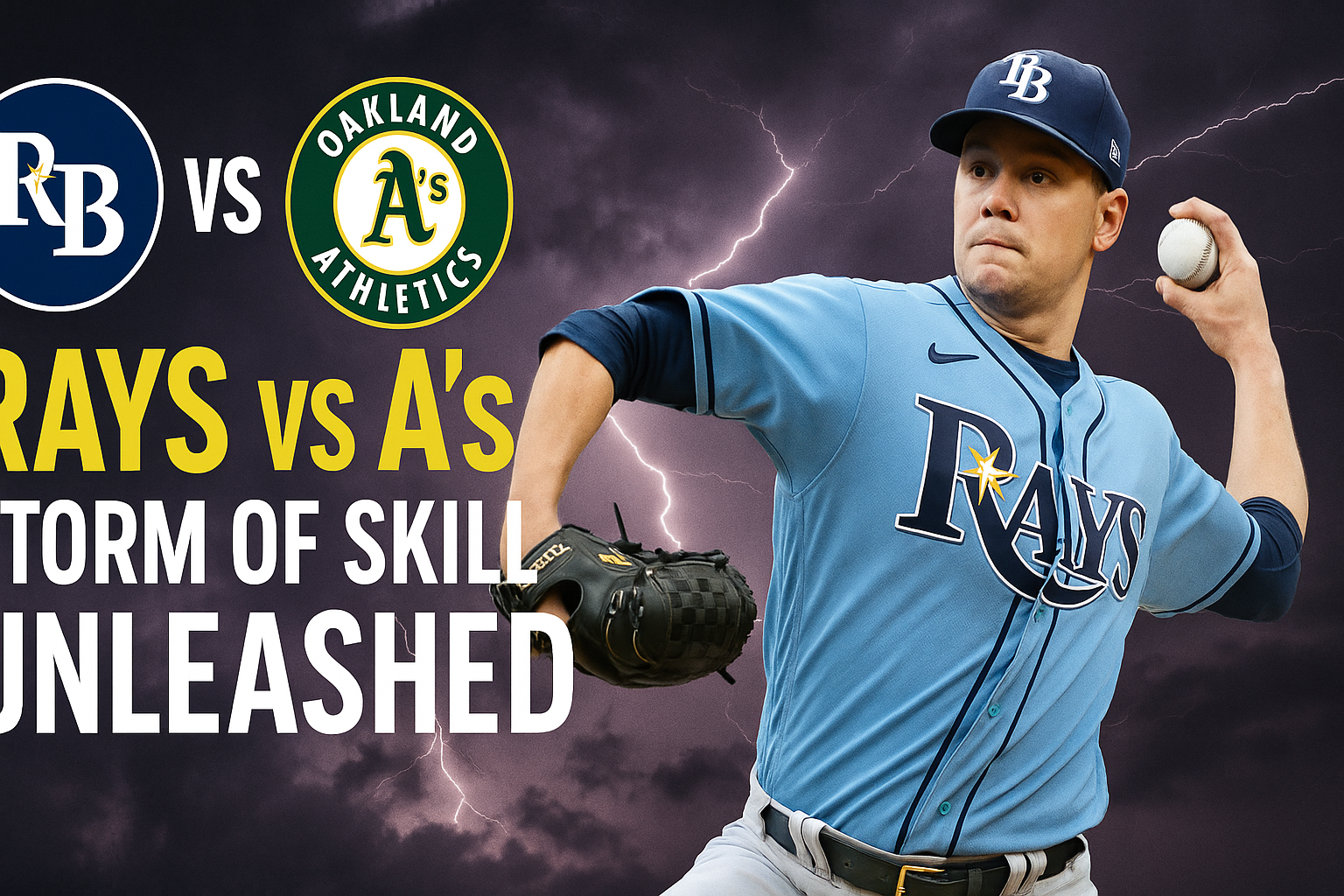 Rays vs A’s: Storm of Skill Unleashed